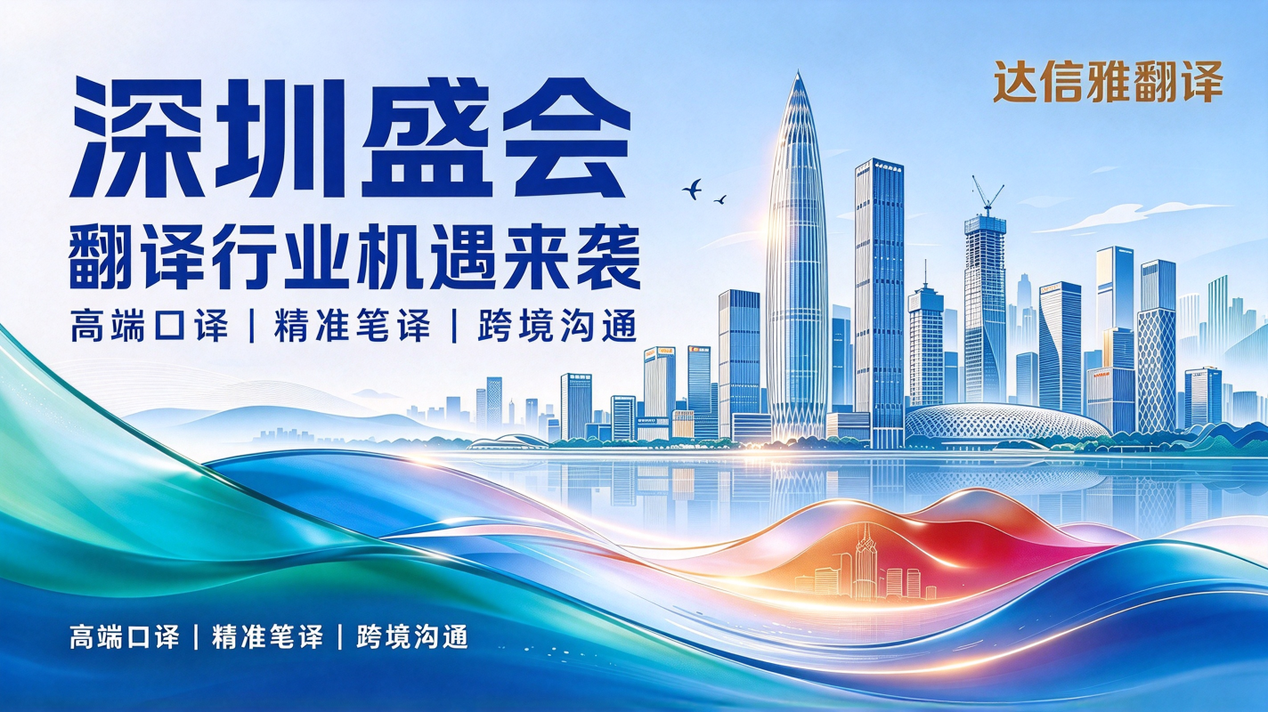 深圳盛会来袭，翻译行业迎来全新机遇！