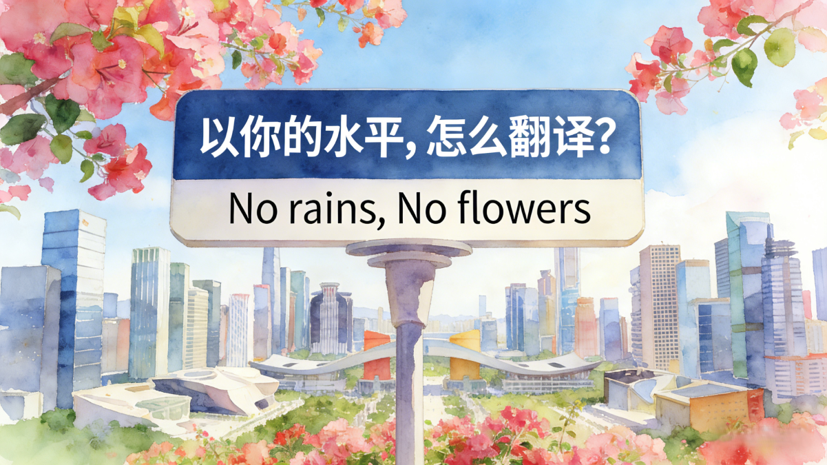 以你的水平，怎么翻译？