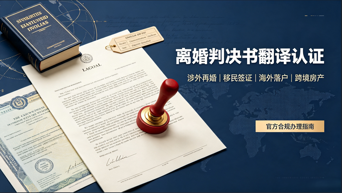 涉外刚需！离婚判决书认证翻译｜移民、再婚、跨境房产通用过审
